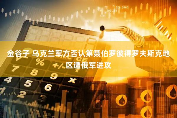 金谷子 乌克兰军方否认第聂伯罗彼得罗夫斯克地区遭俄军进攻