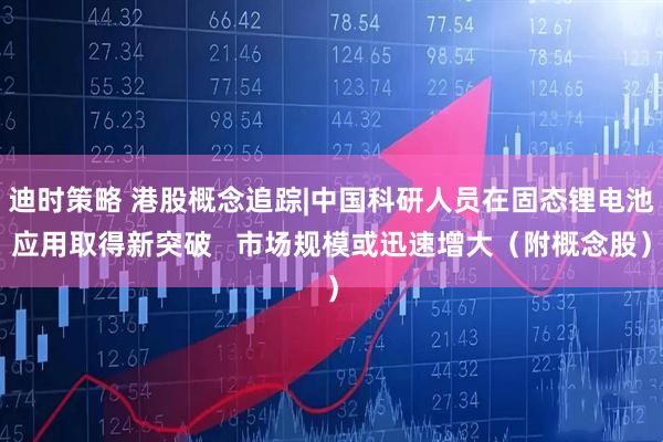 迪时策略 港股概念追踪|中国科研人员在固态锂电池应用取得新突破   市场规模或迅速增大（附概念股）